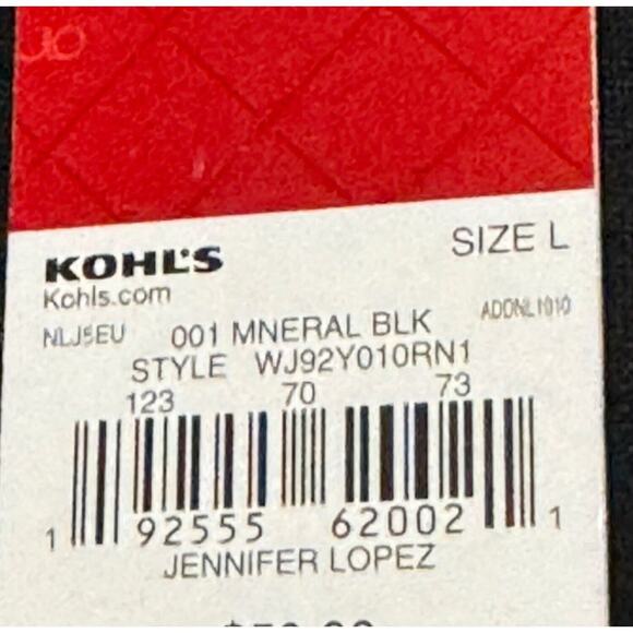 Jennifer Lopez · Large · Asymmetrical Burnout Dress · Lined Jersey Mineral Black - Picture 7 of 13